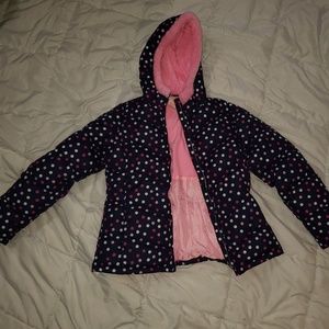 NWT Faded Glory girls polka dot jacket